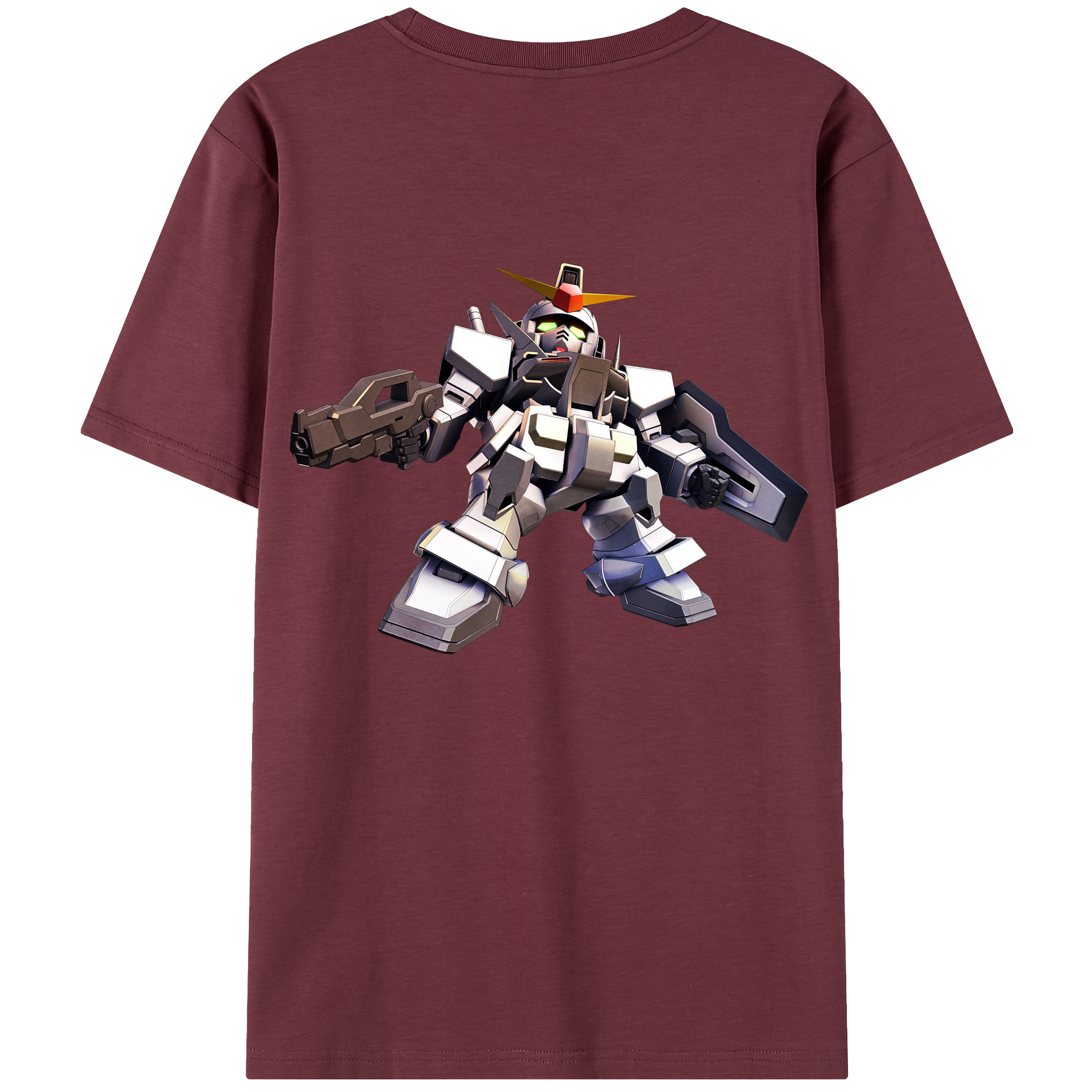 （画像用） 機動戦士ガンダム Mobile Suit Gundam 綿100％半袖Tシャツ（背面プリント）